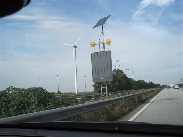 33-Power Turbines along autobahn