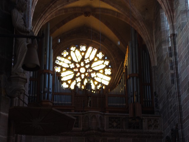Lorenzkirche - Main Organ loft & rose Window
